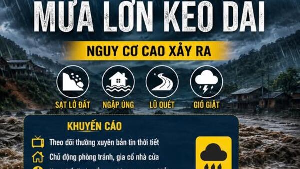Đăk Pék chủ động phòng, chống mưa lớn, lũ quét, sạt lở đất