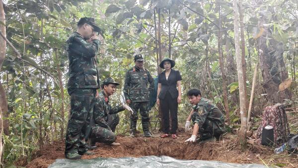 Đăk Pék: Tìm kiếm, quy tập 02 hài cốt liệt sĩ tại thôn Đăk Xanh
