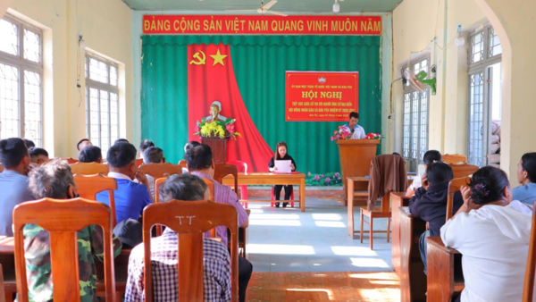 Hội nghị tiếp xúc cử tri vận động bầu cử đại biểu HĐND xã Đăk Pék, nhiệm kỳ 2026–2031