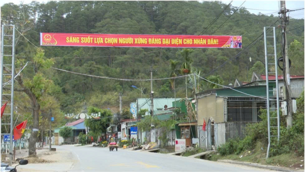 Đăk Pék rực rỡ cờ hoa hướng về ngày bầu cử đại biểu Quốc hội khóa XVI và HĐND các cấp