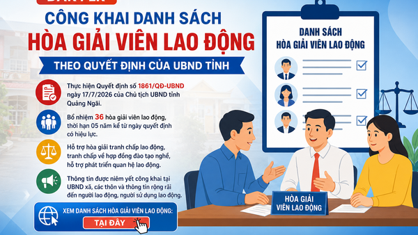 Đăk Pék công khai danh sách hòa giải viên lao động theo Quyết định của UBND tỉnh