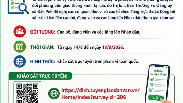 Triển khai điều tra dư luận xã hội về chủ trương chuyển đổi phương tiện giao thông xanh