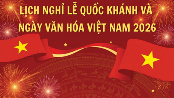 Kỳ nghỉ lễ Quốc khánh 2/9/2026 người lao động được nghỉ 5 ngày liên tục Theo thông báo của Bộ Nội vụ.