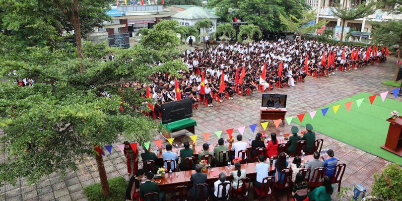 Trường PTDTNT THPT Đăk Glei khai giảng năm học mới 2026 - 2027