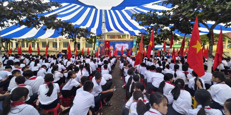 Lãnh đạo xã Đăk Pék dự Lễ khai giảng năm học 2026 - 2027
