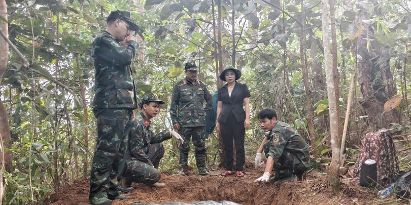 Đăk Pék: Tìm kiếm, quy tập 02 hài cốt liệt sĩ tại thôn Đăk Xanh